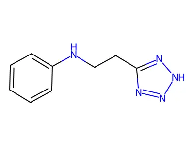 1H-Tetrazole-5-ethanamine, N-phenyl- structure
