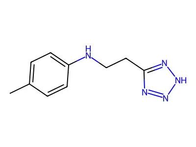 1H-Tetrazole-5-ethanamine, N-(4-methylphenyl)- structure