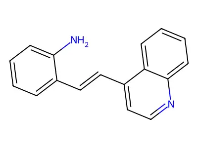 2-(2-Quinolin-4-ylethenyl)aniline structure
