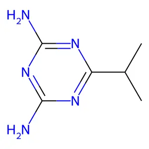 6-异丙基-1,3,5-三嗪-2,4-二胺 structure