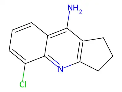 1H-Cyclopenta(b)quinoline, 2,3-dihydro-9-amino-5-chloro- structure