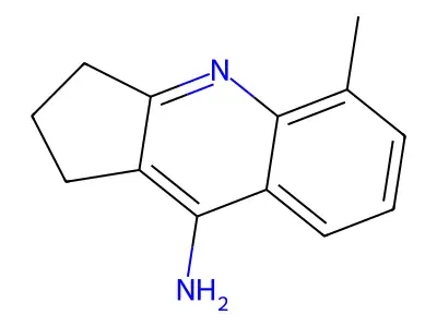 1H-Cyclopenta(b)quinoline, 2,3-dihydro-9-amino-5-methyl- structure