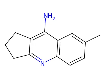 1H-Cyclopenta(b)quinoline, 2,3-dihydro-9-amino-7-methyl- structure