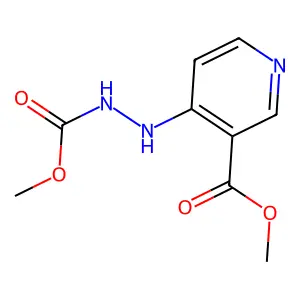 Methyl 4-(2-methoxycarbonylhydrazinyl)pyridine-3-carboxylate structure