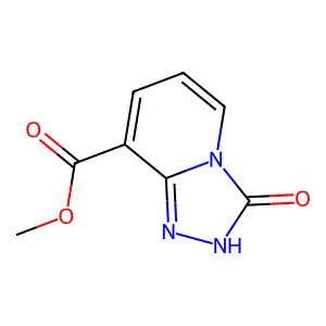 Methyl 2,3-dihydro-3-oxo-1,2,4-triazolo(4,3-a)pyridine-8-carboxylate structure