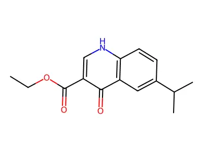 Ethyl 6-isopropyl-4-oxo-1,4-dihydroquinoline-3-carboxylate structure
