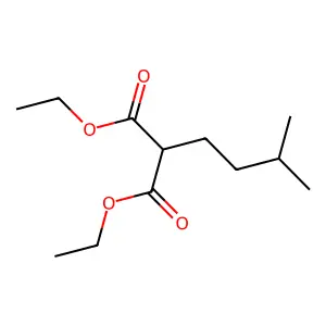 Diethyl isopentylmalonate structure