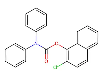 2-chloronaphthalen-1-yl N,N-diphenylcarbamate structure