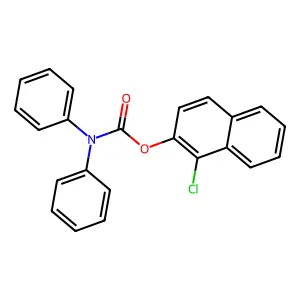 1-chloronaphthalen-2-yl N,N-diphenylcarbamate structure