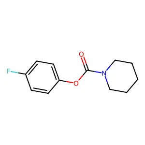 4-Fluorophenyl piperidine-1-carboxylate structure