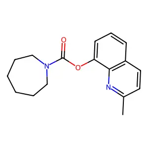 2-Methylquinolin-8-yl azepane-1-carboxylate structure