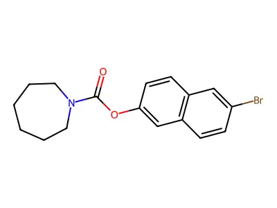 6-Bromonaphthalen-2-yl azepane-1-carboxylate structure