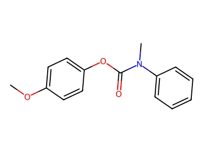 4-Methoxyphenyl methyl(phenyl)carbamate structure