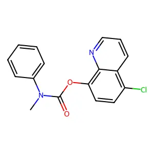 (5-chloroquinolin-8-yl) N-methyl-N-phenylcarbamate structure