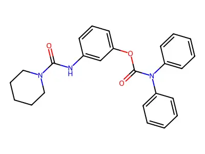 3-[(piperidine-1-carbonyl)amino]phenyl N,N-diphenylcarbamate structure