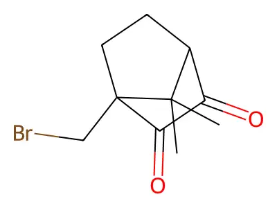 1-(Bromomethyl)-7,7-dimethylbicyclo[2.2.1]heptane-2,3-dione structure