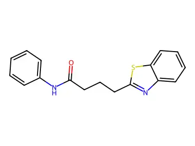 4-(1,3-benzothiazol-2-yl)-N-phenylbutanamide structure