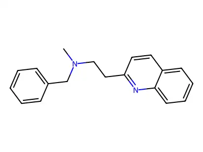 2-Quinolineethanamine, N-methyl-N-(phenylmethyl)- structure
