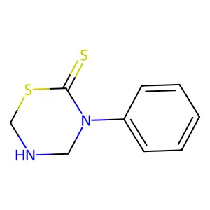 3-Phenyl-1,3,5-thiadiazinane-2-thione structure