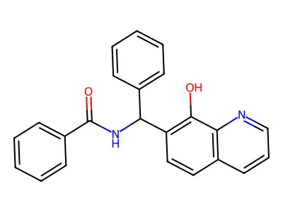 n-[(8-Hydroxyquinolin-7-yl)(phenyl)methyl]benzamide structure