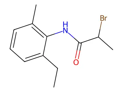 2-bromo-N-(2-ethyl-6-methylphenyl)propanamide structure