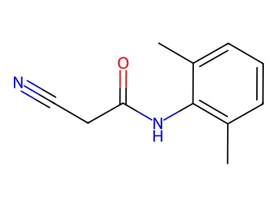 2-cyano-N-(2,6-dimethylphenyl)acetamide structure