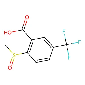 2-Methylsulfinyl-5-(trifluoromethyl)benzoic acid structure