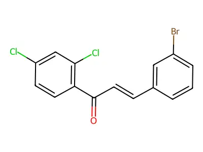 3-(3-Bromophenyl)-1-(2,4-dichlorophenyl)prop-2-en-1-one structure