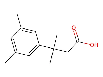 3-(3,5-Dimethylphenyl)-3-methylbutanoic acid structure