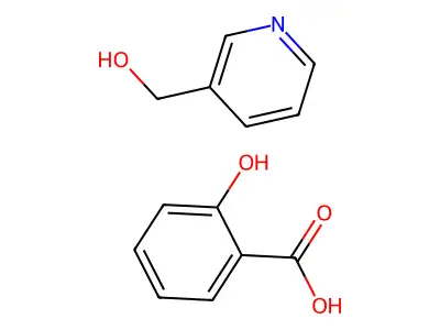 3-Pyridinemethanol and salicylic acid structure