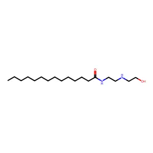 Tetradecanamide, N-(2-((2-hydroxyethyl)amino)ethyl)- structure
