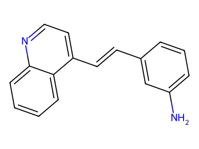 3-(2-Quinolin-4-ylethenyl)aniline structure