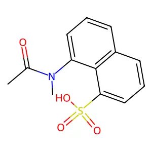 Pyrimidinium, 5,5'-(terephthaloylbis(imino-p-phenylene))bis(2,4-diamino-1-methyl-, di-p-toluenesulfonate structure