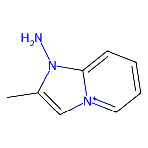 1-Amino-2-methylimidazo[1,2-a]pyridin-1-ium structure