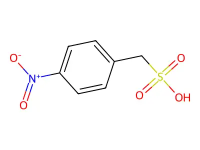 (4-Nitrophenyl)methanesulfonic acid structure