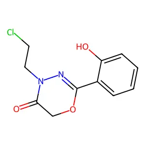 4-(2-Chloroethyl)-2-(2-hydroxyphenyl)-4H-1,3,4-oxadiazin-5(6H)-one structure