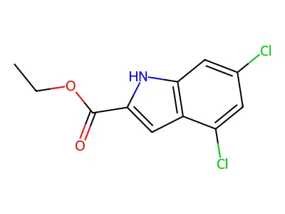 ethyl 4,6-dichloro-1H-indole-2-carboxylate structure