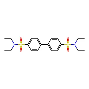 N,N,N',N'-tetraethyl-4,4'-biphenyldisulfonamide structure