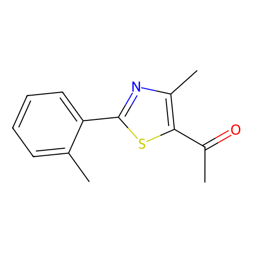 1-[4-Methyl-2-(2-methylphenyl)-1,3-thiazol-5-yl]ethan-1-one structure