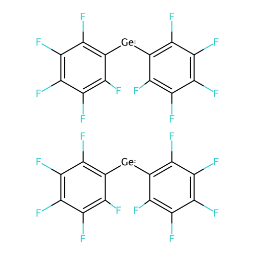 1,1,2,2-Tetrakis(pentafluorophenyl)digermane structure