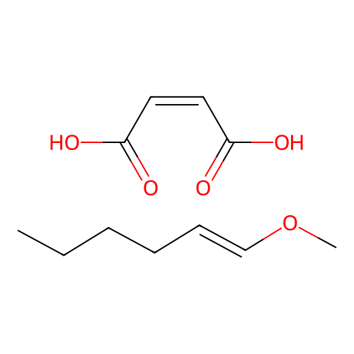 (Z)-but-2-enedioic acid;(E)-1-methoxyhex-1-ene structure