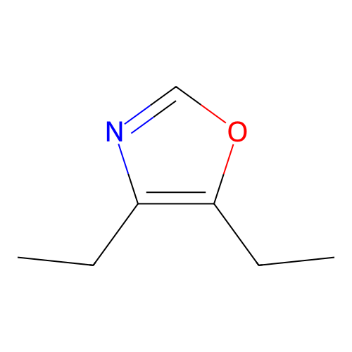 Oxazole, 4,5-diethyl structure