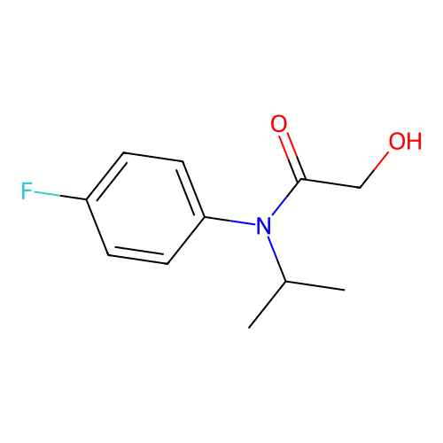 N-(4-Fluorophenyl)-2-hydroxy-N-(1-methylethyl) acetamide structure