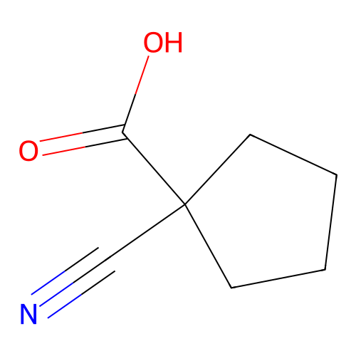 1-Cyanocyclopentane-1-carboxylic acid structure