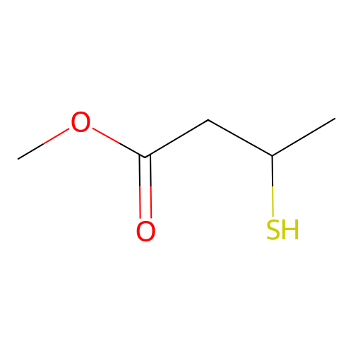Methyl 3-mercaptobutanoate structure