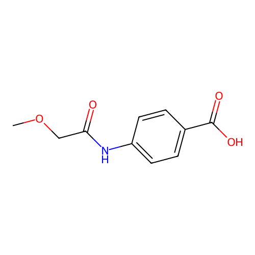 4-[(Methoxyacetyl)amino]benzoic acid structure