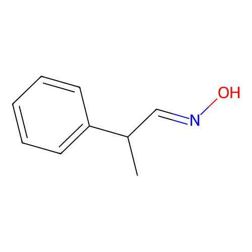 2-Phenylpropionaldehyde oxime structure