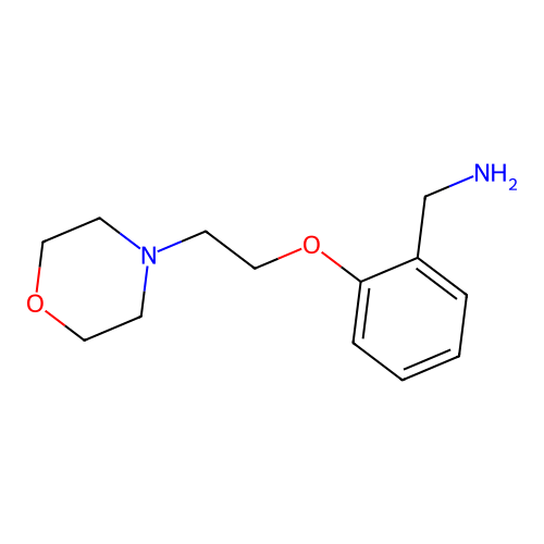 (2-(2-Morpholinoethoxy)phenyl)methanamine structure