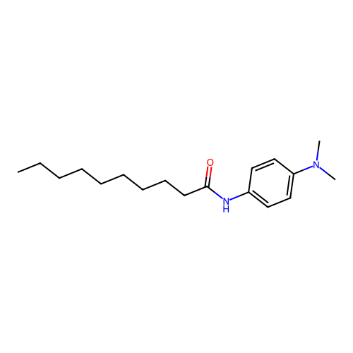 N-[4-(dimethylamino)phenyl]decanamide structure