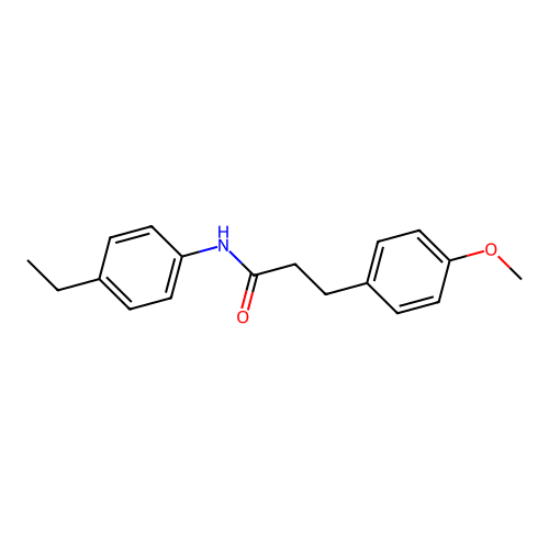 N-(4-ethylphenyl)-3-(4-methoxyphenyl)propanamide structure